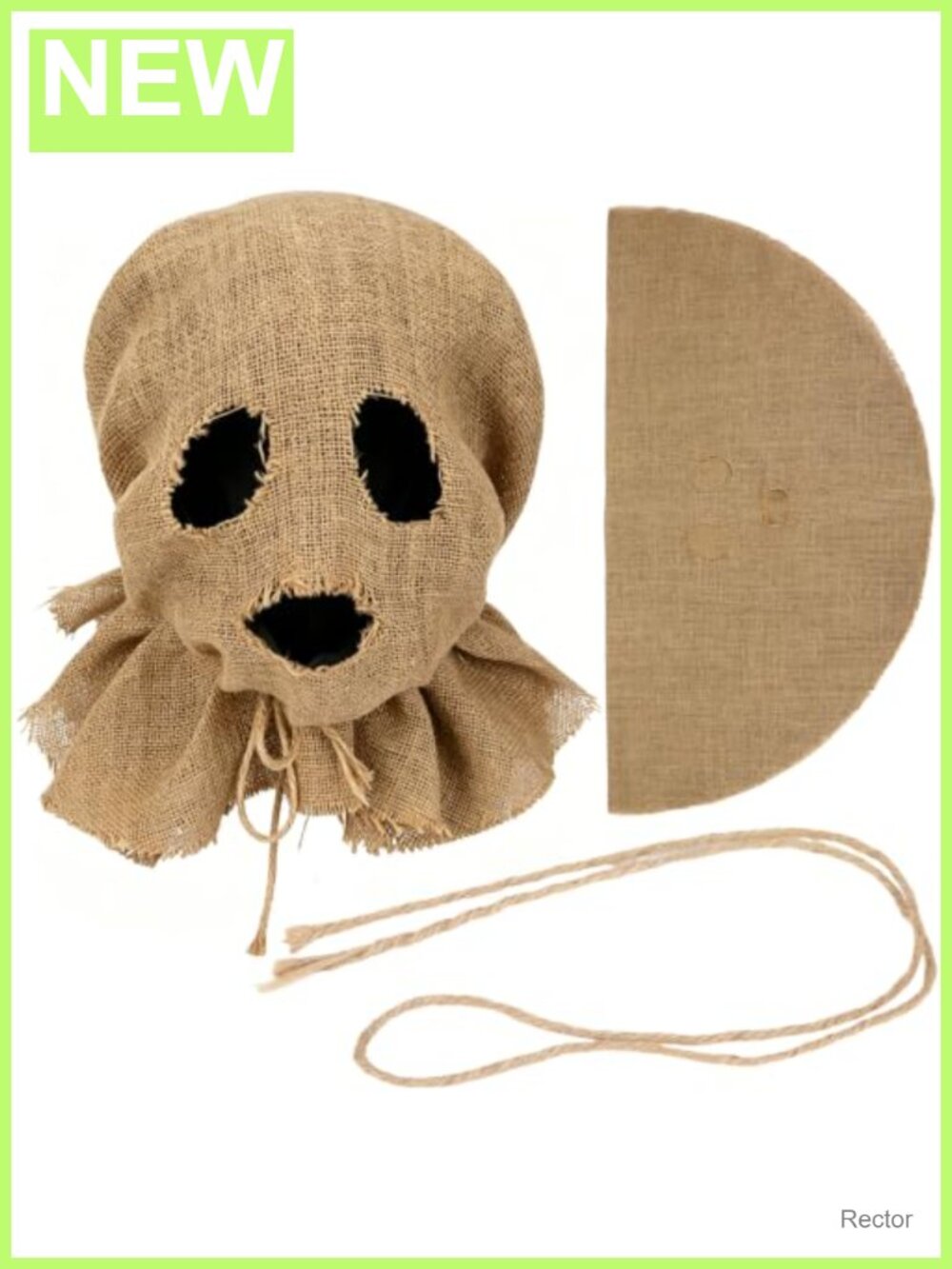 Scarecrow Halloween Mask Horror Burlap Clown Skull Costume